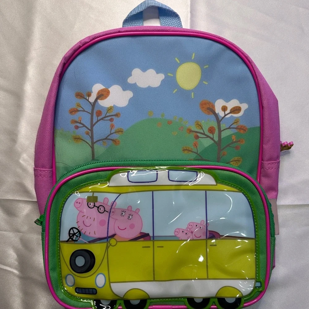 Peppa Pig Pink and Blue T-Shirt with Backpack